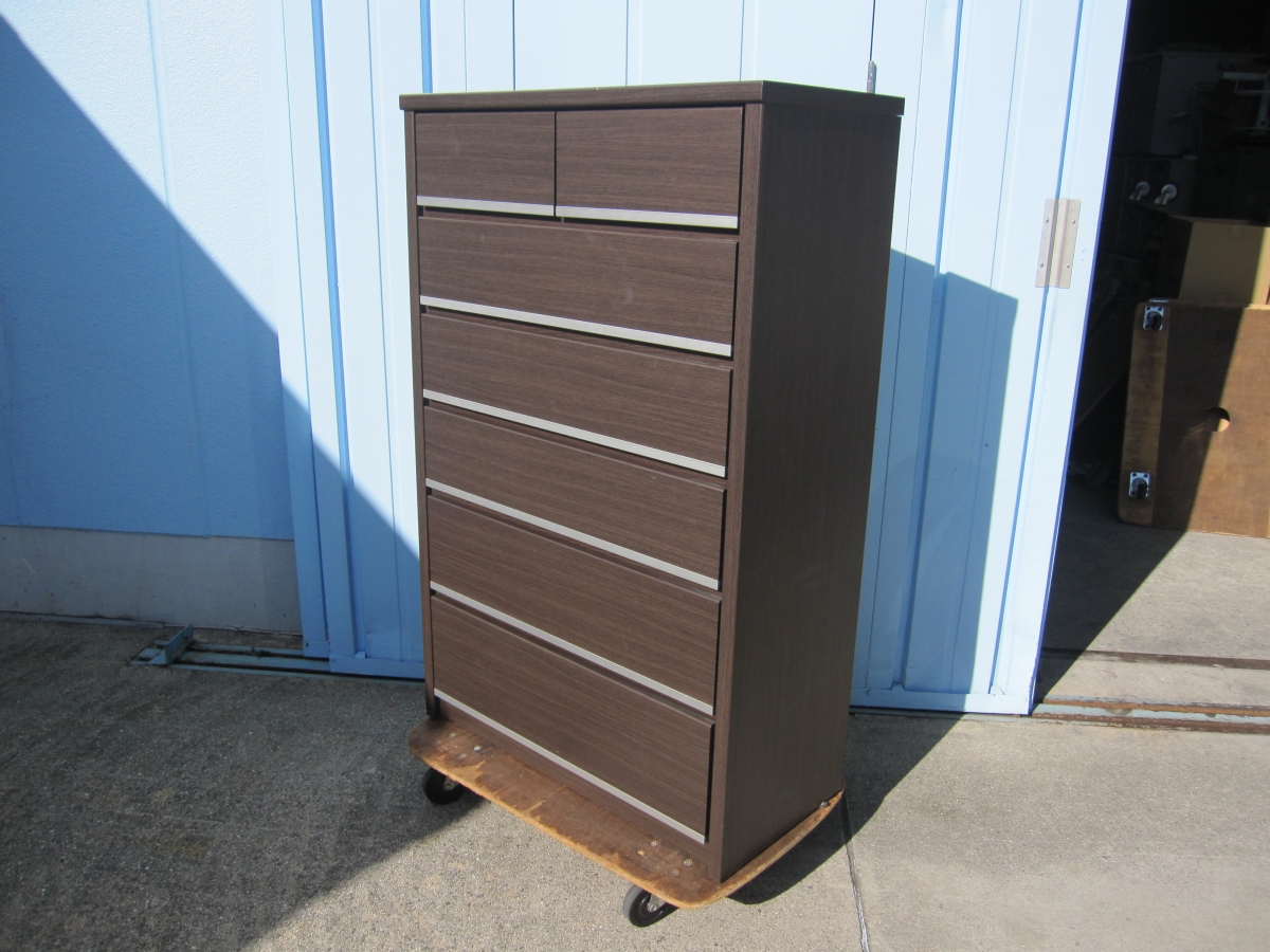 タンス（ニトリ） ハイチェストダークブラウン 【公式通販】