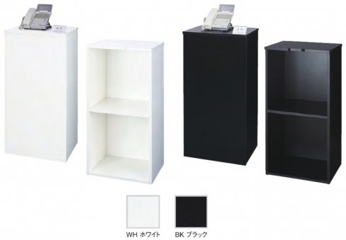 「新品」　インフォメーションカウンター　（ホワイト・ブラック）　要組立