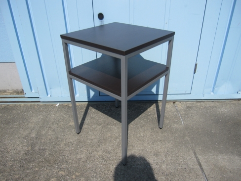 電話台　ダークブラウン　450ｘ450ｘ700　ウチダ製