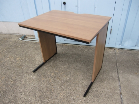事務机　平デスク　木目　800ｘ600ｘ700　ワークデスク