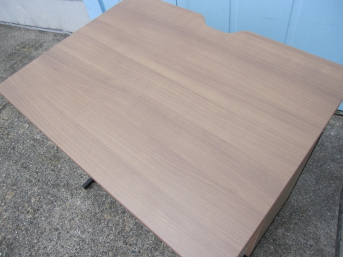 事務机　平デスク　木目　800ｘ600ｘ700　ワークデスク