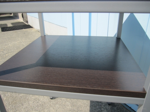 電話台　ダークブラウン　450ｘ450ｘ700　ウチダ製
