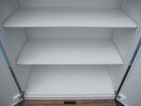 上下書庫セット　鍵あり　ホワイト　コクヨ製エディア　900ｘ450ｘ2150