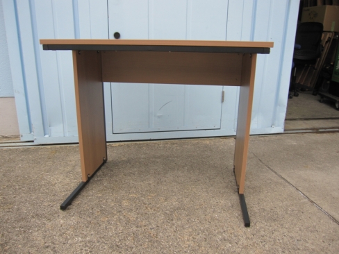 事務机　平デスク　木目　800ｘ600ｘ700　ワークデスク