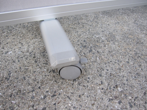 折りたたみ5連パーテーション　グレー　W4500　H1800　※業販不可