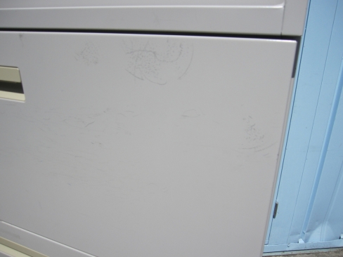 上下書庫セット　引違い書庫/ラテラル　鍵あり　ニューグレー　ウチダ製　900ｘ400ｘ1820