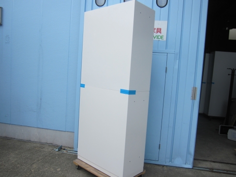 上下書庫セット　鍵あり　ホワイト　コクヨ製エディア　900ｘ450ｘ2150