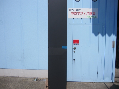 上下書庫セット　両開き/3段ラテラル　鍵あり　ブラック　900ｘ400ｘ2140　イトーキ製エス