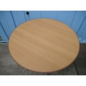 丸テーブル　木目チーク　φ750