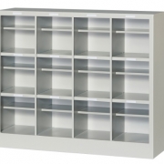 「新品」 12人用シューズロッカー 完成品 4列3段 中棚付 ニューグレー 日本製 PNPS12