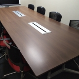 会議テーブル　オカムラ製ラティオ2　ダークブラウン　W3200　Ｄ1200　　　
