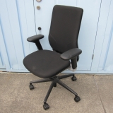 特価! 事務イス 肘あり ブラック プラス製Beチェア KD-MA61SL BK