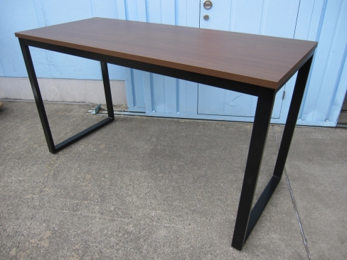 ハイテーブル　1800ｘ750ｘ1000　木目ダークブラウン　カウンターテーブル