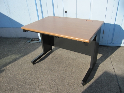 事務机　平デスク　1000ｘ700ｘ700　ブラック　プラス製