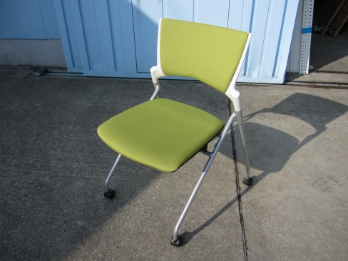 特価！　会議用チェア　ライトグリーン　イトーキ製マノスチェア　KLD-320PG-ZWQ6
