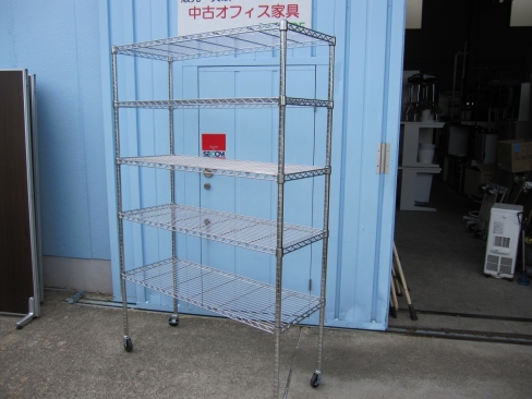メタルラック　キャスター付き　1200ｘ450ｘ1860