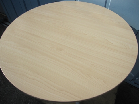 丸テーブル　φ750　H700　木目チーク