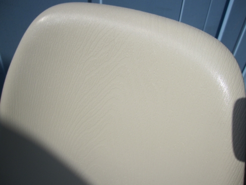 シェルチェア　木目ホワイト