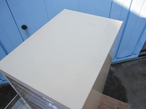 １列20段クリアケース　280ｘ400ｘ880　ニューグレー