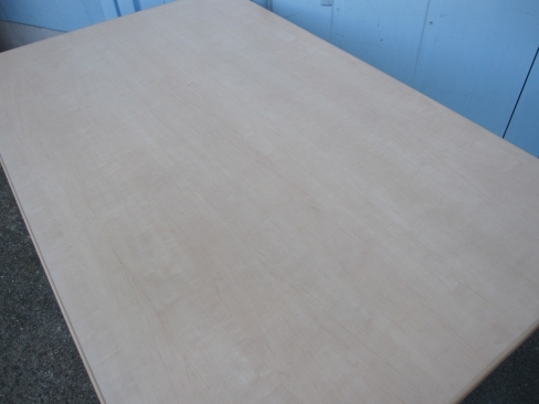 会議テーブル　T字脚　1200ｘ750ｘ700　木目チーク