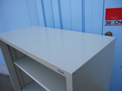 オープン書庫　ニューグレー　880ｘ400ｘ1120　プラス製