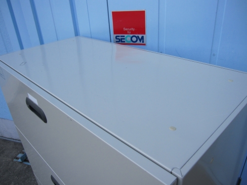 ３段ラテラル　鍵あり　ニューグレー　プラス製　900ｘ450ｘ1100