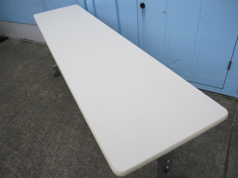 会議テーブル　ホワイト　1800ｘ450ｘ700　スタックテーブル
