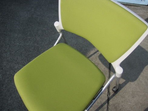 特価！　会議用チェア　ライトグリーン　イトーキ製マノスチェア　KLD-320PG-ZWQ6