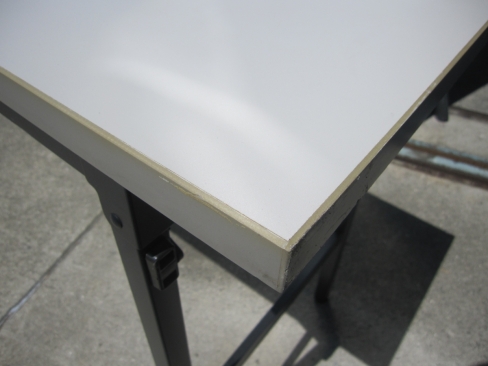 折りたたみテーブル　1800ｘ450ｘ700　ニューグレー