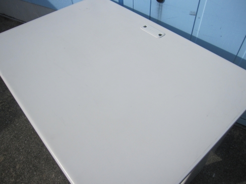 事務机　平デスク　ホワイト　1000ｘ700ｘ700　プラス製フラットライン