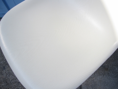 シェルチェア　木目ホワイト