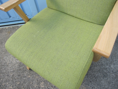 1人用ソファ　グリーン　610ｘ600ｘ700ｘＳＨ３９０