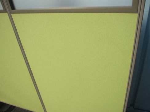 3連パーテーション　ライトグリーン　1850ｘ1500