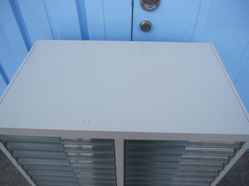 2列浅型8段深型5段クリアケース　ニューグレー　660ｘ400ｘ880