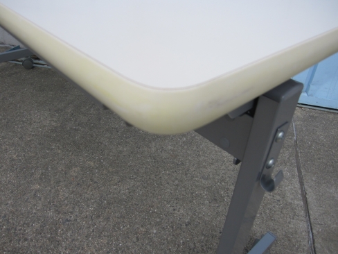 会議テーブル　ホワイト　1800ｘ450ｘ700　スタックテーブル