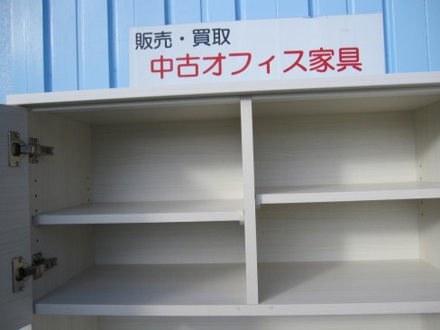 食器棚　オープンボード　900ｘ450ｘ1800　ホワイト木目　上下分割できます