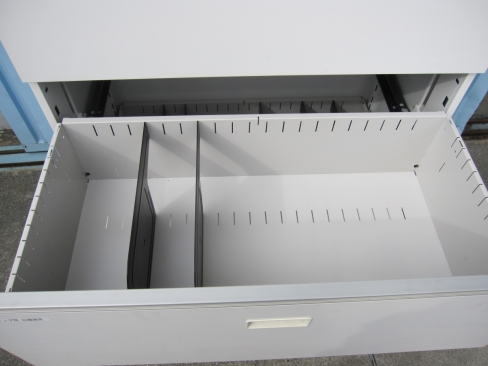 上下書庫セット　ホワイト　鍵あり　900ｘ450ｘ2140　イトーキ製シンライン