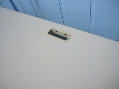 事務机　平デスク　ニューグレー　1400ｘ700ｘ700　プラス製