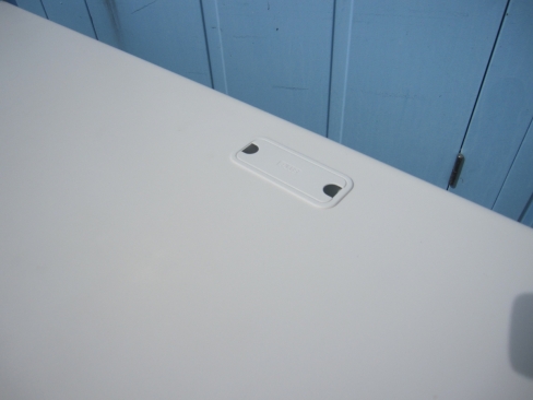 事務机　平デスク　ホワイト　1400ｘ700ｘ700　プラス製