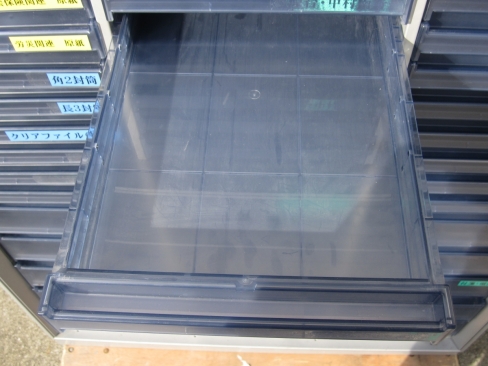 上下書庫セット　両開き/３列クリアケース　鍵あり　コクヨ製　900ｘ450ｘ2100　ホワイト