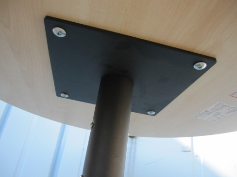 丸テーブル　木目チーク　φ600　H700　