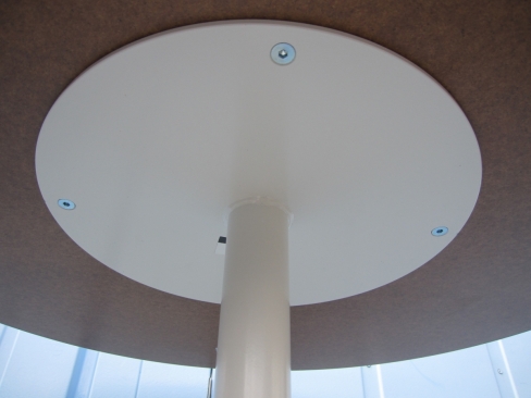 ハイテーブル　ホワイト　φ750　H1000　イトーキ製　TRAP-075C-W9