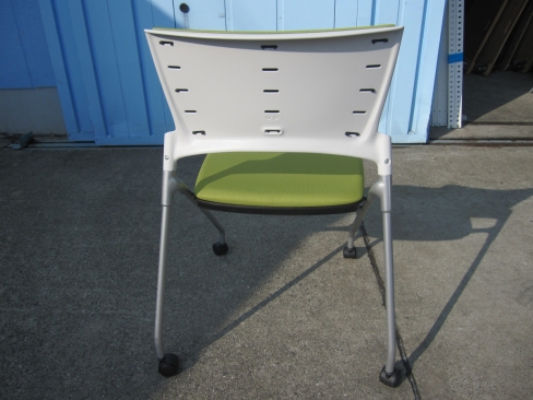 特価！　会議用チェア　ライトグリーン　イトーキ製マノスチェア　KLD-320PG-ZWQ6