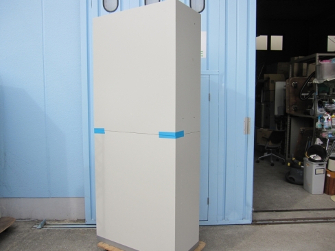 上下書庫セット　鍵あり　ニューグレー　900ｘ450ｘ2150　ナイキ製