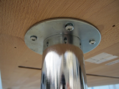 会議テーブル　木目チーク　イケア製　1550ｘ740ｘ690