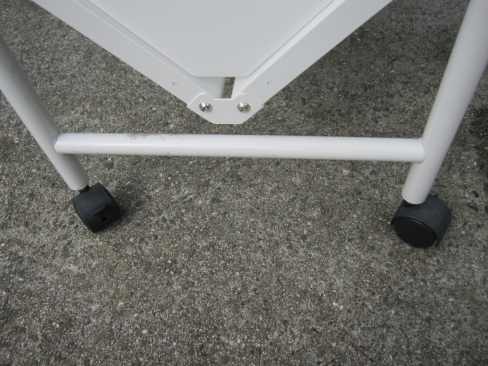 オープンワゴン　ホワイト　移動式本立て　600ｘ360ｘ940