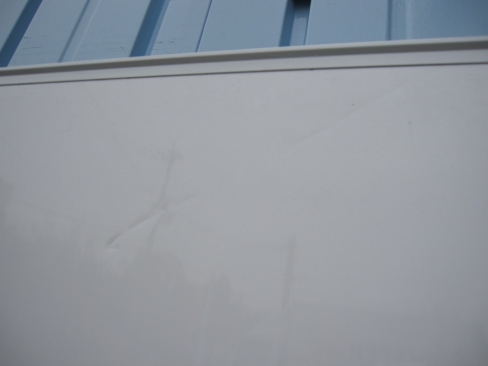 L字脚付きホワイトボード　W1200　へこみあり