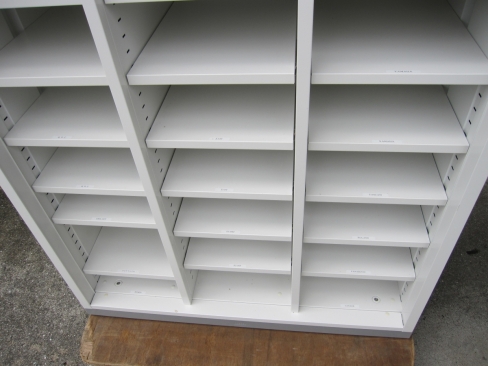 上下書庫セット　ホワイト　鍵あり　イナバ製　900ｘ450ｘ2160