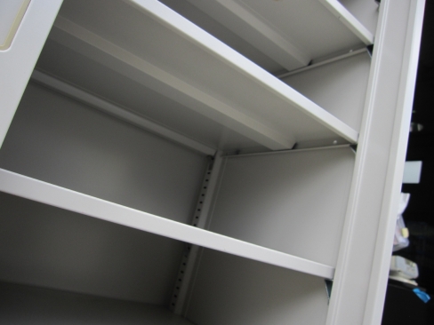 引違い書庫　ニューグレー　鍵あり　900ｘ450ｘ1100　本体H1000ｍｍ　ベース100ｍｍ