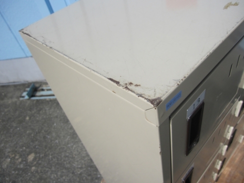 12人用シューズロッカー　鍵無し　ニューグレー　サビあり　900ｘ330ｘ880